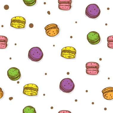 desen acıbadem kurabiyesi el grafik arka plan çizimi