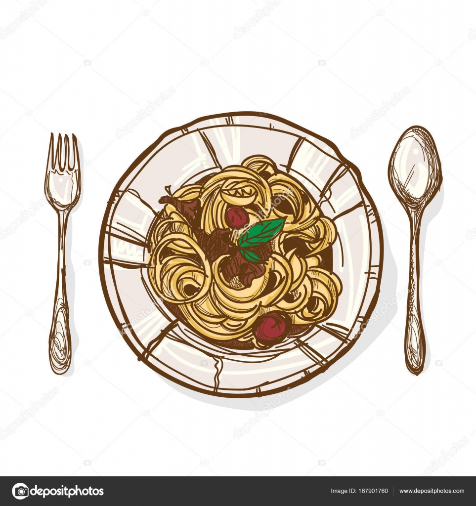 Dessin De Spaghetti : Spaghetti Et Boulettes De Viande Dessin Animé