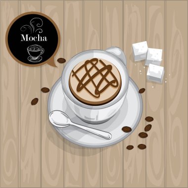 kahve fincan mocha grafiği