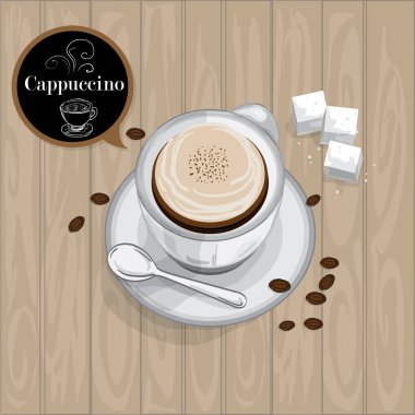 kahve fincan Cappuccino grafiği