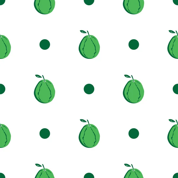 Muster Guaven Grafikfrucht — Stockvektor