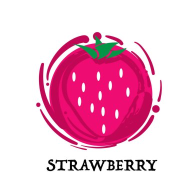 meyve çilek grafik öğesi tasarım anahtar görsel simgesi simgesi