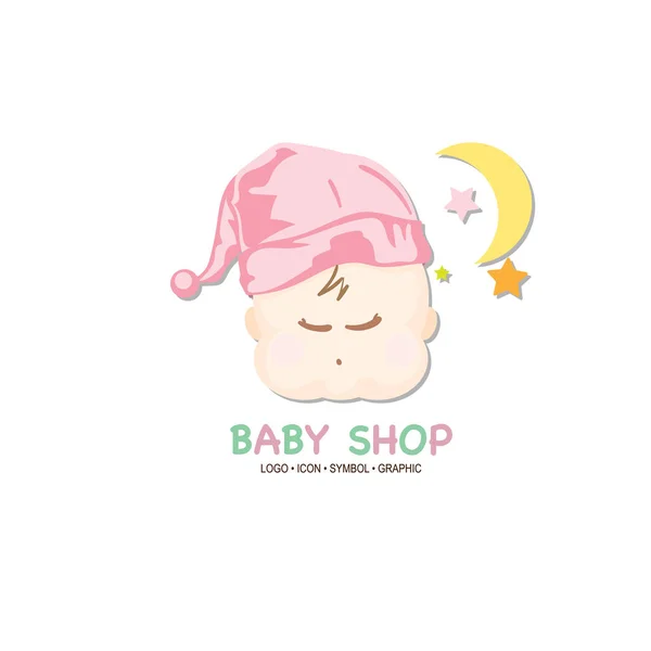 Baby grafisch pictogram symbool logo — Stockvector