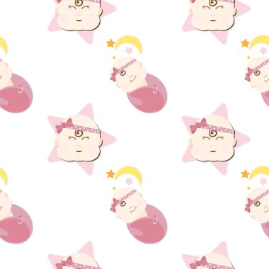 bebek grafik desenli duvar kağıdı