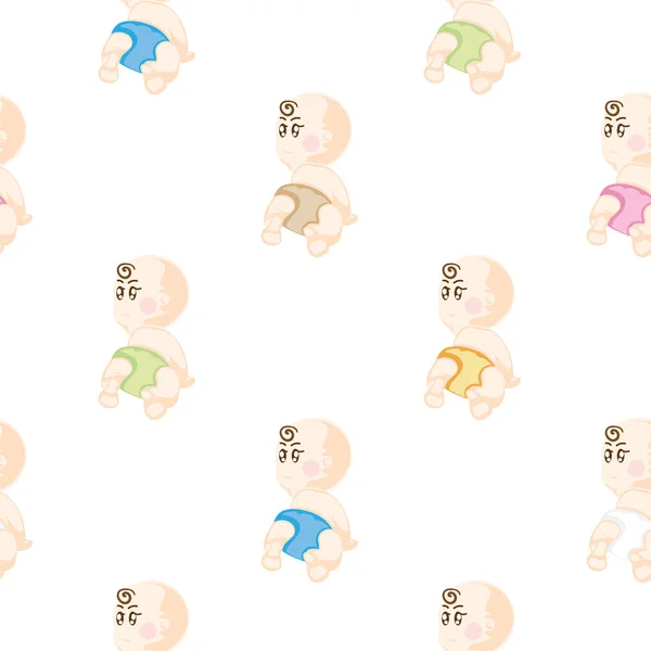 Baby graphic pattern wallpaper — 스톡 벡터