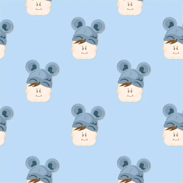 Baby graphic pattern wallpaper — 스톡 벡터