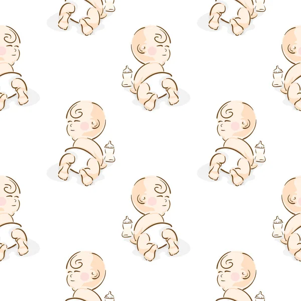 Baby grafische Muster Tapete Objekt — Stockvektor