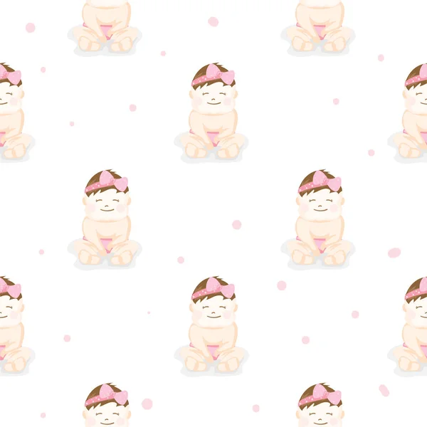 Baby graphic pattern wallpaper — 스톡 벡터