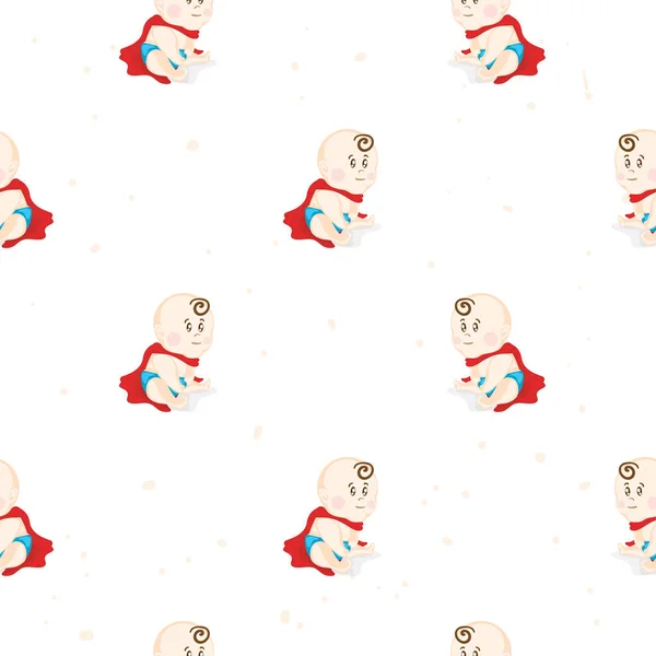 Baby graphic pattern wallpaper — 스톡 벡터