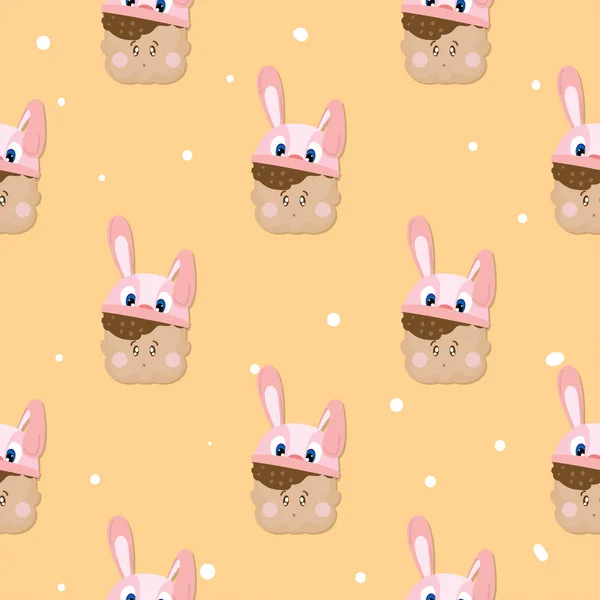 Baby graphic pattern wallpaper — 스톡 벡터