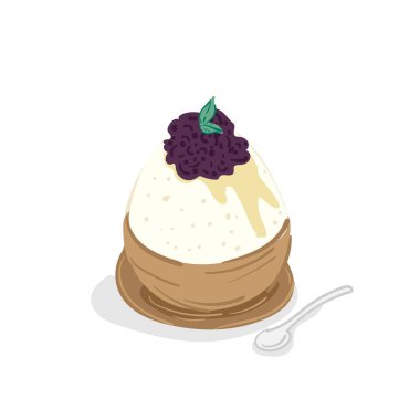 dondurma bingsu tatlı grafik nesne çizme