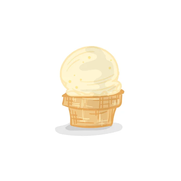Eis Bingsu Dessert Zeichnung Grafisches Objekt — Stockvektor