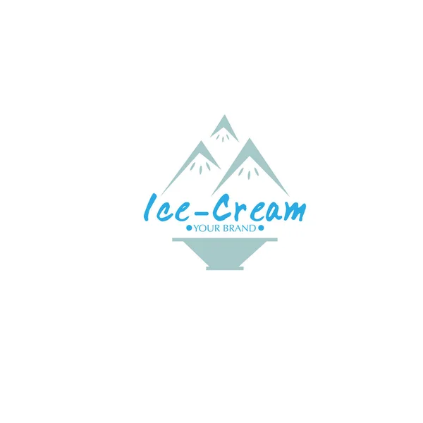 冰淇淋甜点图标标志品牌设计图形对象 — 图库矢量图片