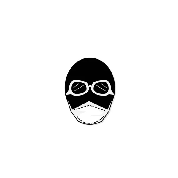 Webicon Signo Símbolo Máscara Protección Gráfico — Vector de stock