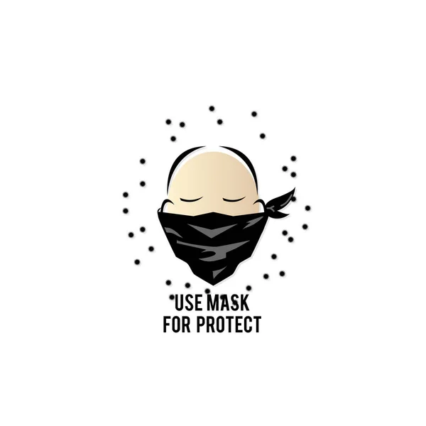 Webicon Sign Signature Mask Protection Graphic — 스톡 벡터