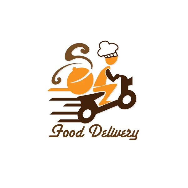 Значок Доставки Їжі Векторний Графічний Елемент Знак Логотип Стокова Ілюстрація