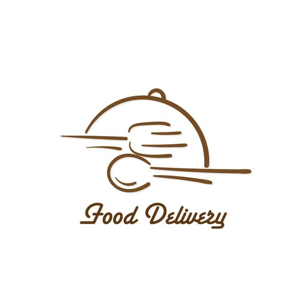 Yiyecek Dağıtım Simgesi Vektör Grafik Ögesi Işareti Logosu — Stok Vektör