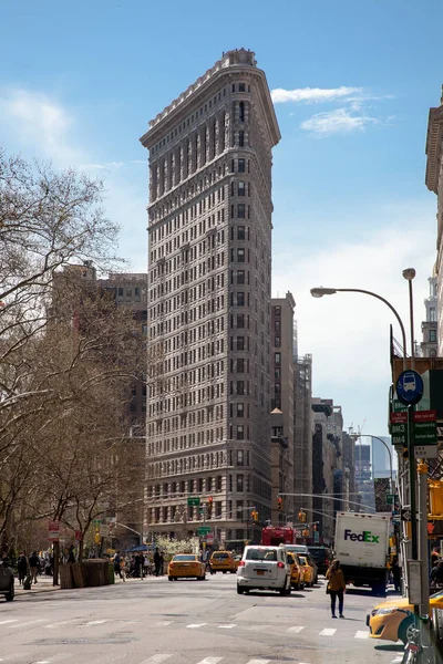 New York Usa Kwietnia 2015 Flatiron Building Pierwotnie Fuller Building — Zdjęcie stockowe