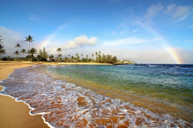 Rainbow above Kauai clipart