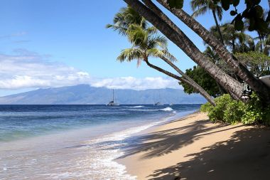 Lahaina, Maui, güneş hava Beach'de
