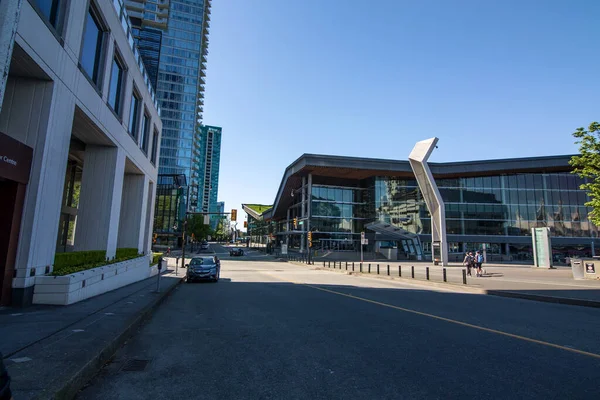 Vancouver Canada Mai Terminal Vide Canada Place Waterfront Pas Personnes — Photo