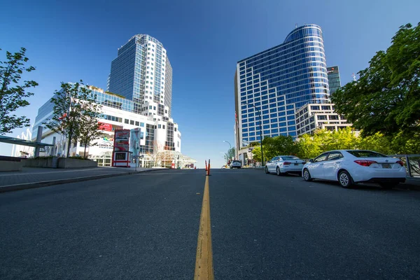 Vancouver カナダ 5月8日 空のカナダ場所ターミナル 人なし クルーズ船なし ビジネスなし 観光客なし 清潔で静かなCovid19隔離2020 — ストック写真