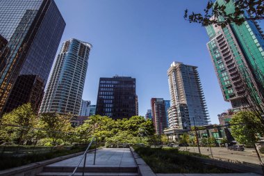 Vancouver, BC, Kanada, 8 Mayıs 2020, boş popüler turizm merkezi Vancouver, COVID19 yüzünden karantina altında, şehir merkezi boş, genellikle aşırı kalabalık.