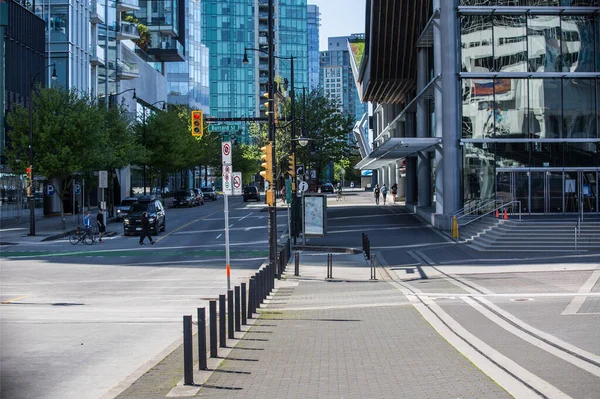 Vancouver Kanada Mai 2020 Leerer Beliebter Touristenhafen Von Vancouver Quarantäne — Stockfoto