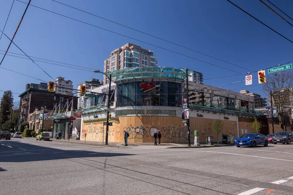 Vancouver Kanada Mayıs 2020 Covid19 Kapatılmasına Bağlı Olarak Boş Sokaklar — Stok fotoğraf