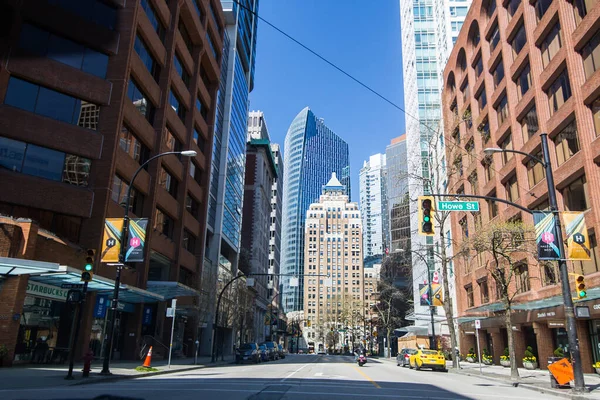 Vancouver Kanada Mai Eine Leere Und Schöne Innenstadt Von Vancouver — Stockfoto