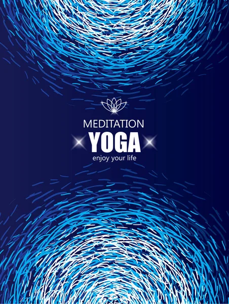 Antecedentes para Yoga y Meditación . — Vector de stock