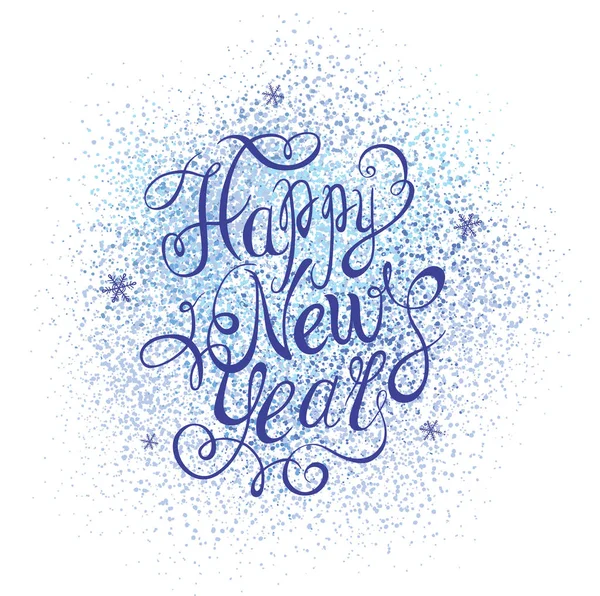 Mutlu yeni yıl vektör metin . — Stok Vektör