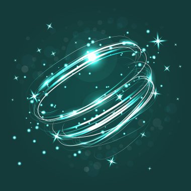 Neon daireler hafif çizgiler etkisi geçti.