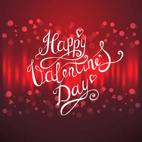 Valentines fond lettrage jour . — Image vectorielle