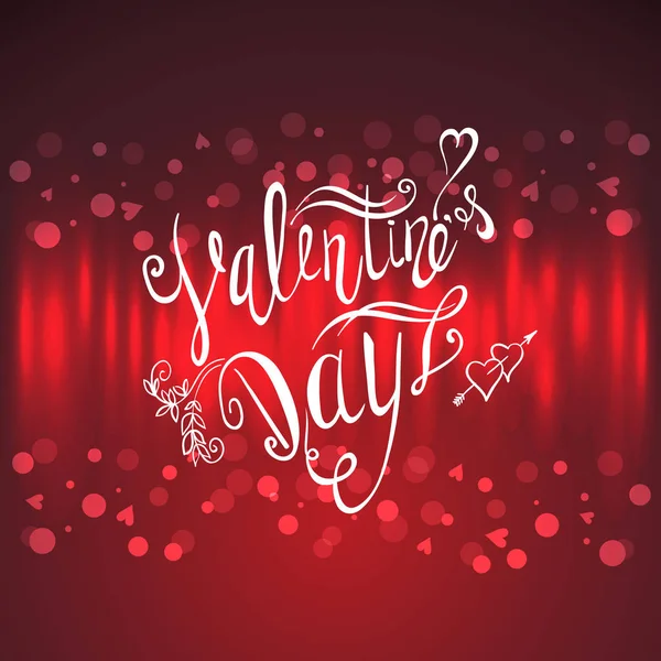 Valentines day lettering background. — Stock Vector