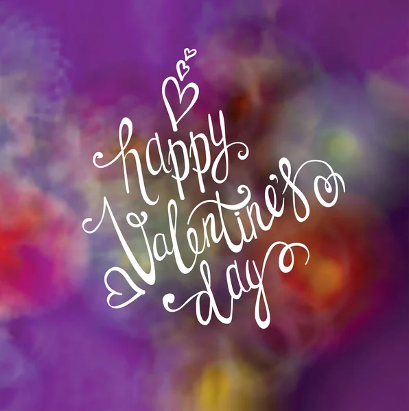 День святого Валентина буквенного фона. Векторное письмо ручной работы. Открытка . — стоковый вектор