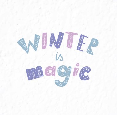 Kış teklif ve ifade. El yazı çekilmiş