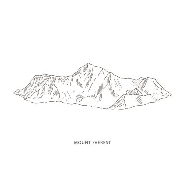 Nepal 'in cazibesiyle seyahat illüstrasyonu