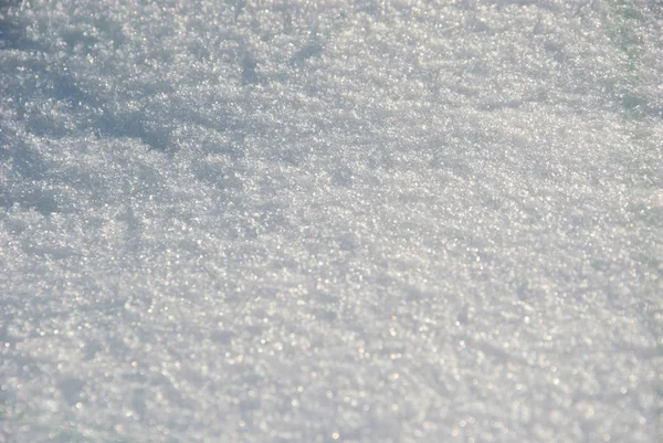 Biały puszysty śnieg — Zdjęcie stockowe