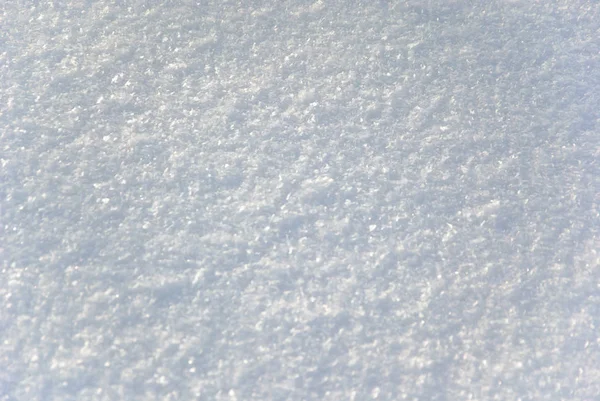 Weißer, flauschiger Schnee — Stockfoto