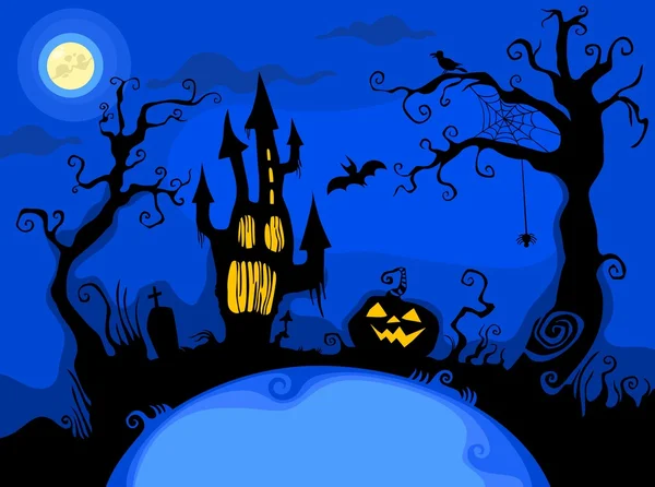 Halloween achtergrond afbeelding — Stockvector
