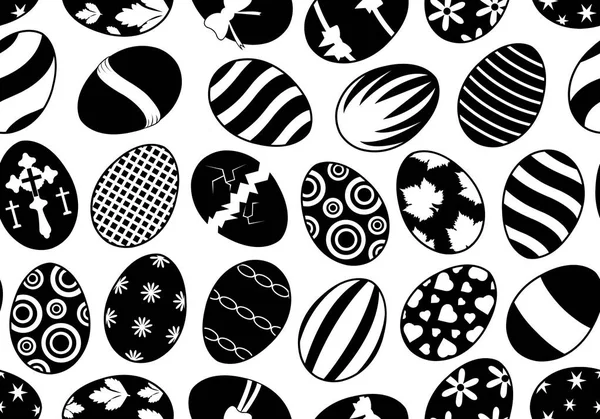 Бесшовные пасхальные яйца — стоковый вектор