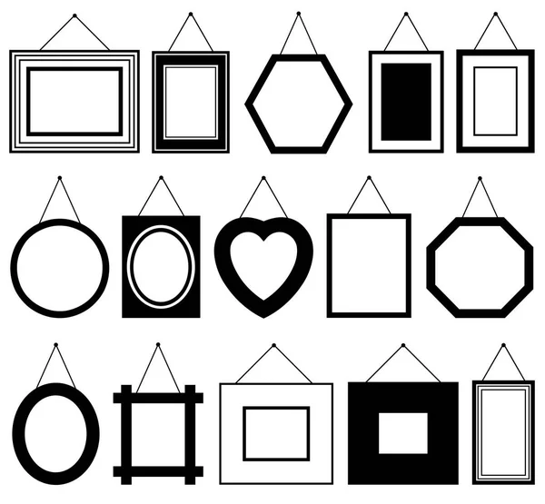Set di cornici diverse — Vettoriale Stock