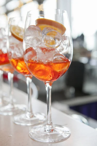 Aperol Spritz Drinka Barze — Zdjęcie stockowe