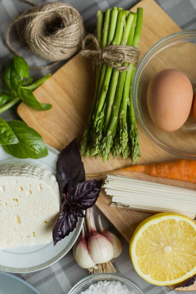 Cozinhar Alimentos Dietéticos Casa — Fotografia de Stock