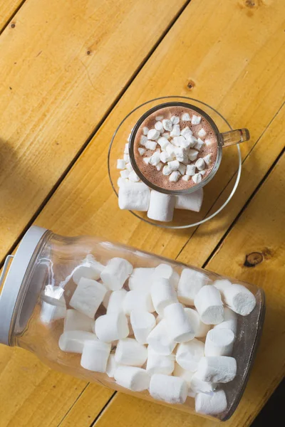 Coffee Cup Table Flat Lay Image — Stock Photo, Image