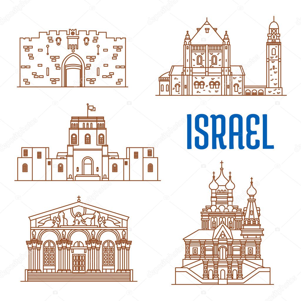 Israel architecture landmarks, sightseeing