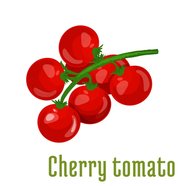 Cherry tomat vegetabiliska ikonen — Stock vektor