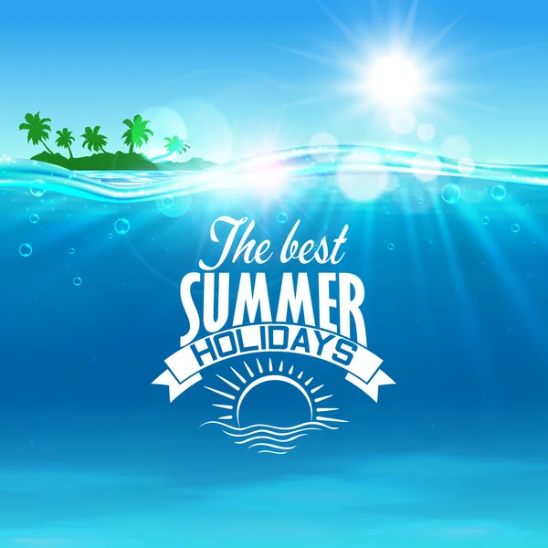 Progettazione di vacanze estive — Vettoriale Stock