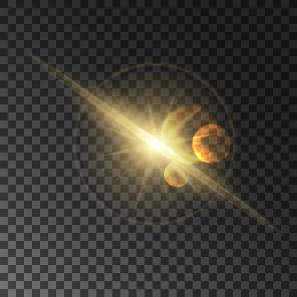 Lichtflits met LensFlare-effect — Stockvector